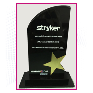 Stryker India Pvt. Ltd. Quota Achiever 2019